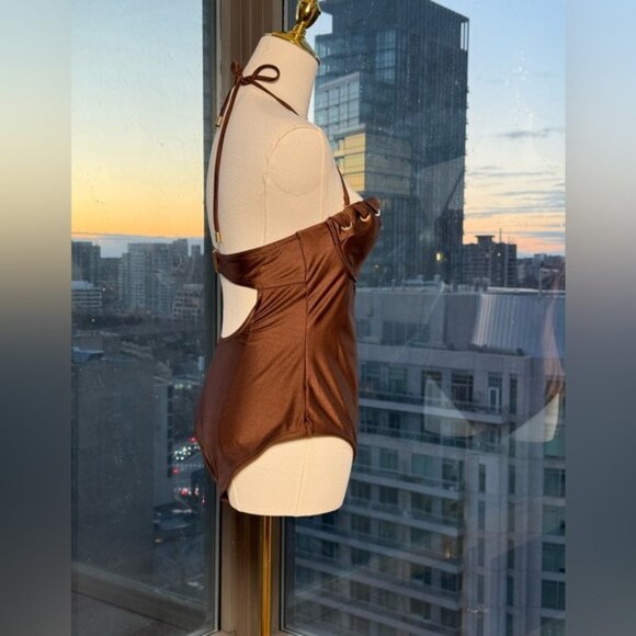 🆕 ZIMMERMANN 🧿 NWOT Devi Balconette Eyelet 1PC Bathing Suit, Sz 3AB US 8 - 10 - Picture 6 of 16